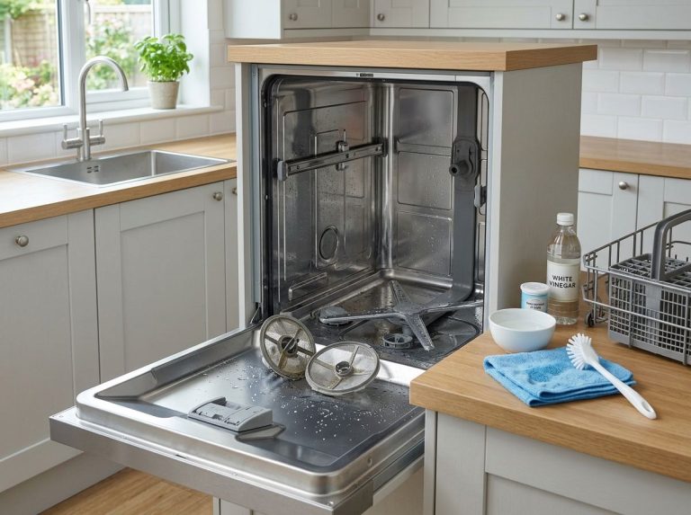 how to clean a dishwasher