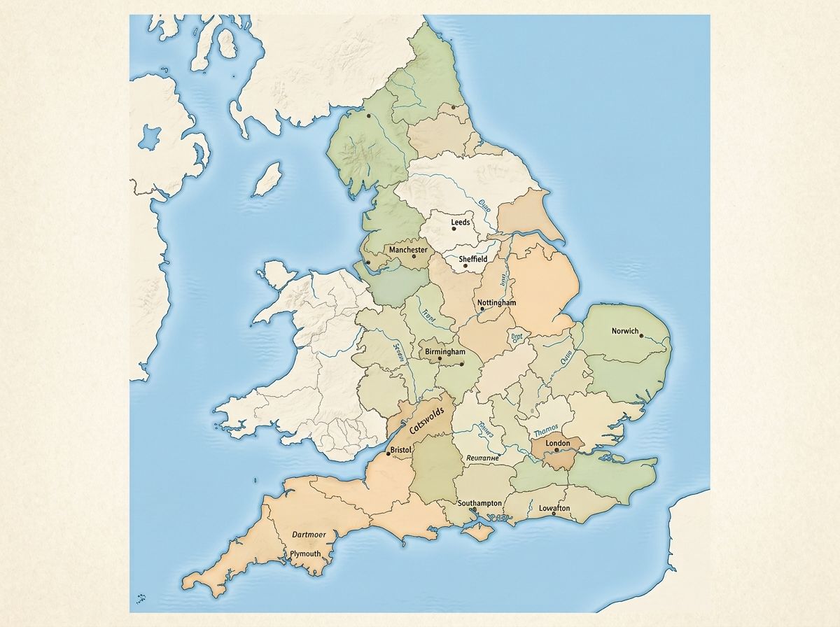 map of england