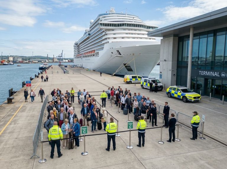 southampton cruise ship evacuation